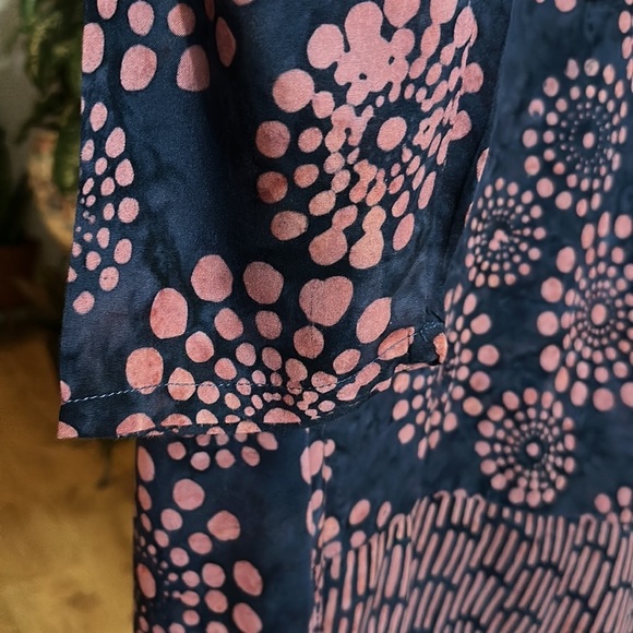 Soft surroundings navy pink top size S/M - Picture 3 of 8